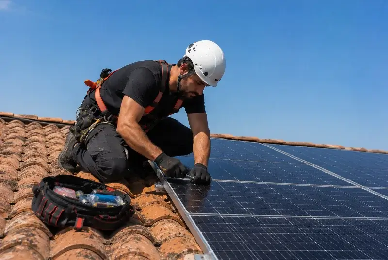 Maintenance et monitoring de panneaux solaires à Ceyras