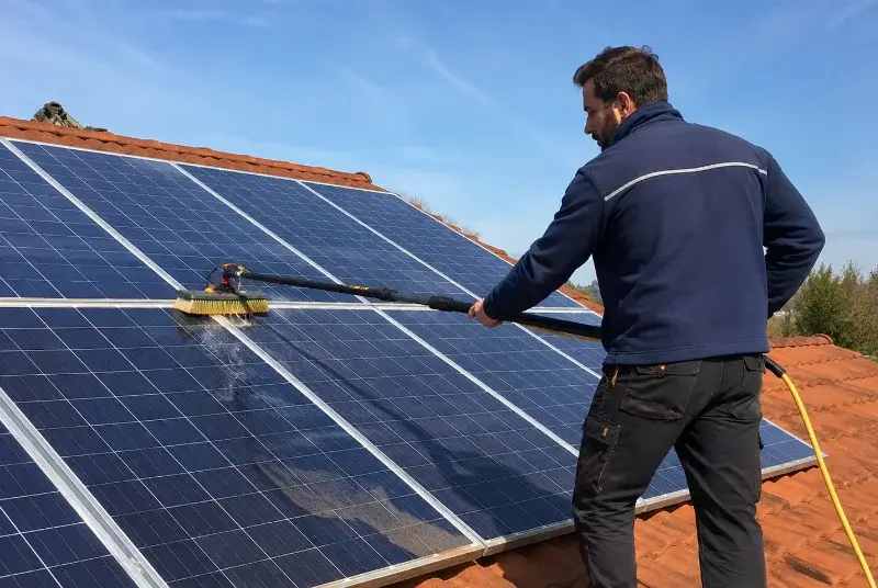 Nettoyage et entretien de panneaux solaires à Ceyras